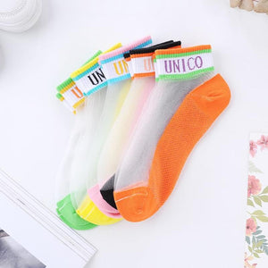 Women Transparent Mesh Socks