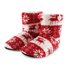 Load image into Gallery viewer, Christmas Fleece Indoor Boots