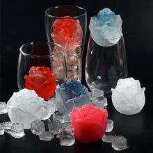 Load image into Gallery viewer, 3D Silicone Rose Shape Ice Cube Mold