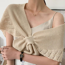 Load image into Gallery viewer, Fishtail Mini Knitted Shawl