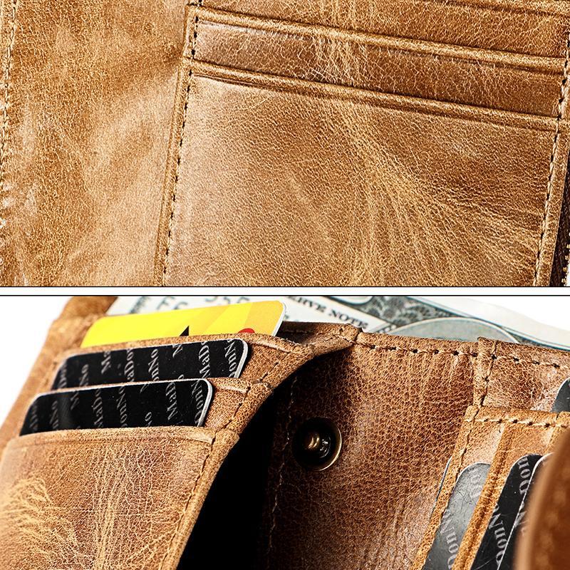 Retro Wallet with Zipper