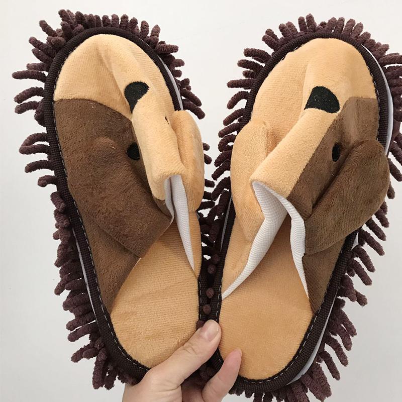 Plushy Feet Microfiber Slipper Mop