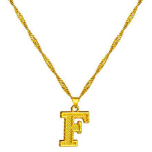 Load image into Gallery viewer, 18K Gold Plated Initial Letter Necklace