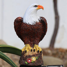 Load image into Gallery viewer, Eagle Figure Garden Solar Post