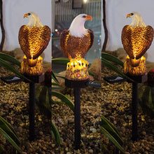 Load image into Gallery viewer, Eagle Figure Garden Solar Post