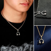 Load image into Gallery viewer, Earphone Pendant Necklace