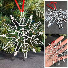 Load image into Gallery viewer, Funny Snowflake Ornament