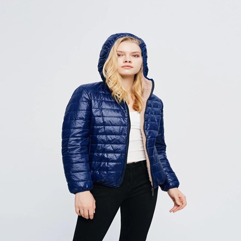 Women Zipper Fleece Basic Jackets Coat