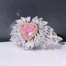 Load image into Gallery viewer, Heart-Shaped Pink Diamond Ring