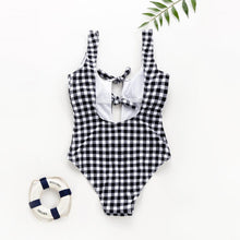 Load image into Gallery viewer, Classic Plaid One-Piece Swimsuit