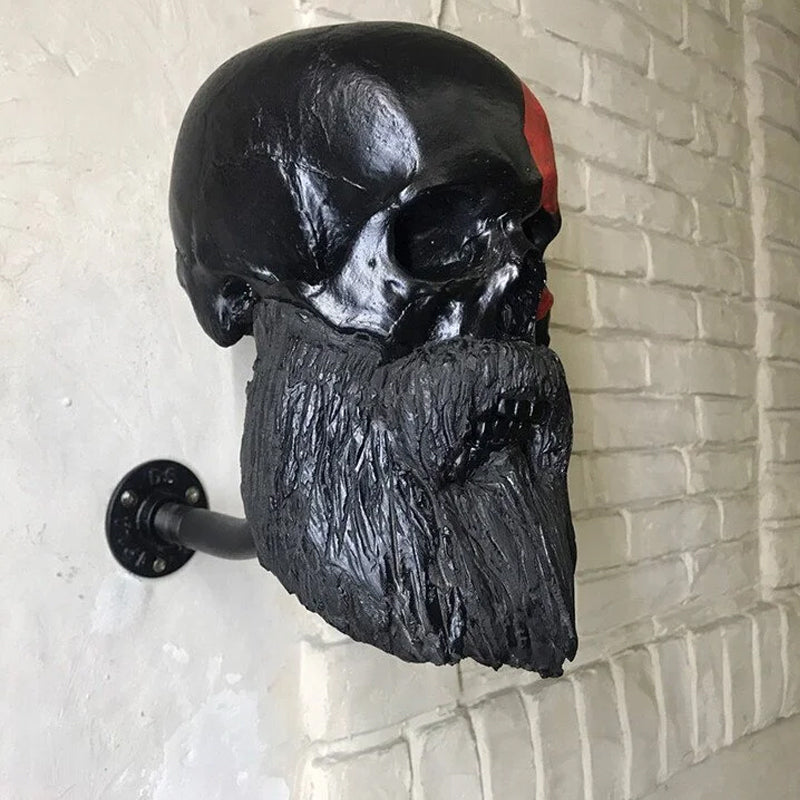 Motorcycle Skull Helmet Holder