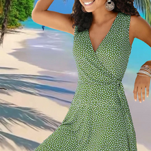 Load image into Gallery viewer, Print Sleeveless A-line Knee Length Vacation Dresses