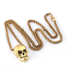 Load image into Gallery viewer, Halloween Punk Gothic Skull Head Pendant Necklace