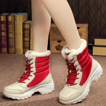 Load image into Gallery viewer, Waterproof Women High-Top Cotton Shoes