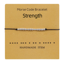 Load image into Gallery viewer, Morse Code Couple Bracelet