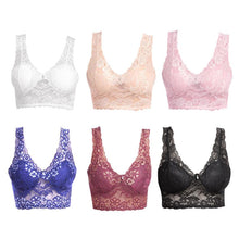 Load image into Gallery viewer, Women&#39;s Seamless Sports Lace Bra