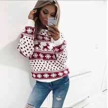 Load image into Gallery viewer, Women New Christmas Xmas Knitted Pullover Sweater