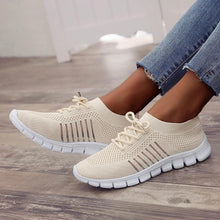 Load image into Gallery viewer, Women Walking Mesh Lace Up Casual Breathable Sneakers