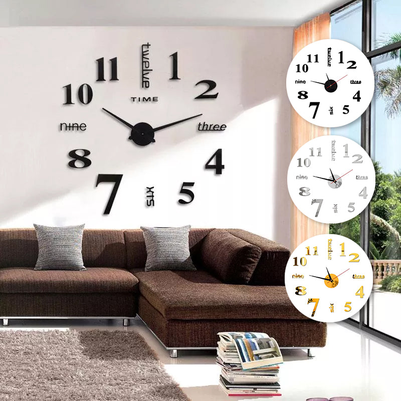 Modern DIY Punch-Free Wall Clock