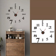 Load image into Gallery viewer, Modern DIY Punch-Free Wall Clock