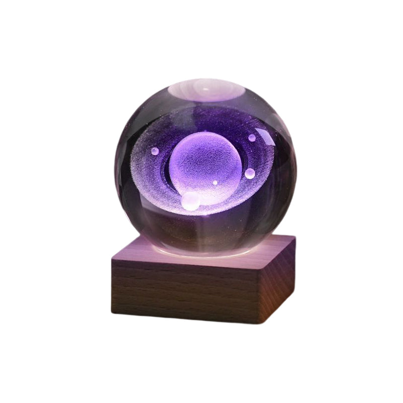 (🎄Christmas hot sale✨)3D Galaxy Crystal Ball Nightlight Decorlamp