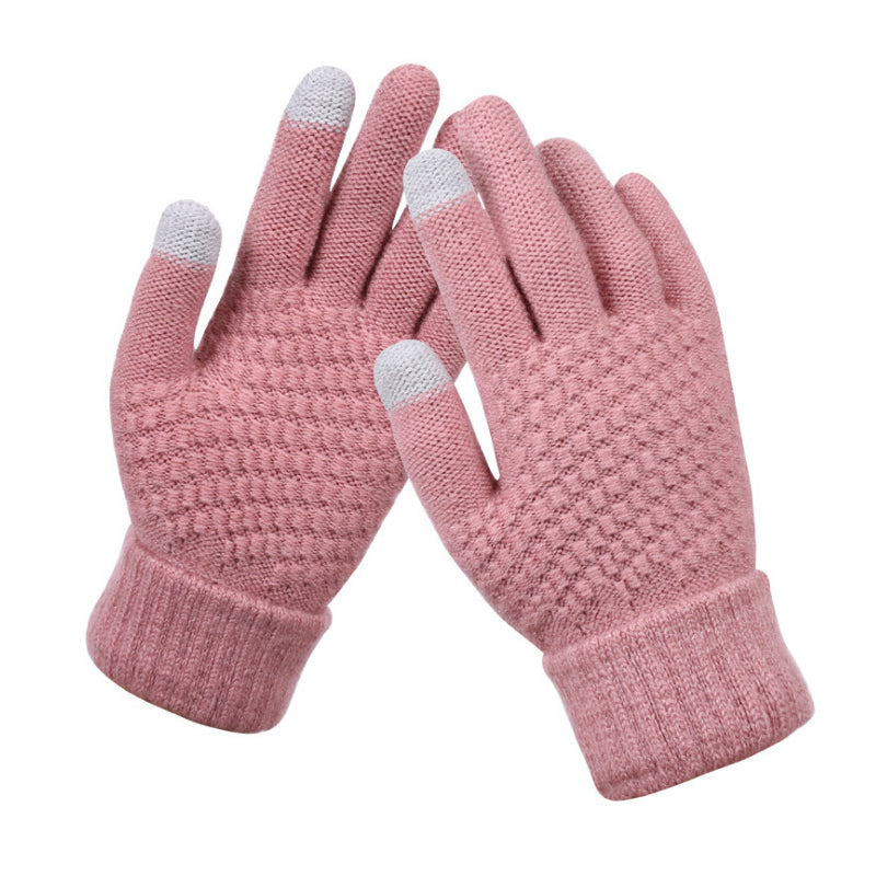 Jacquard Thick Touch Screen Gloves