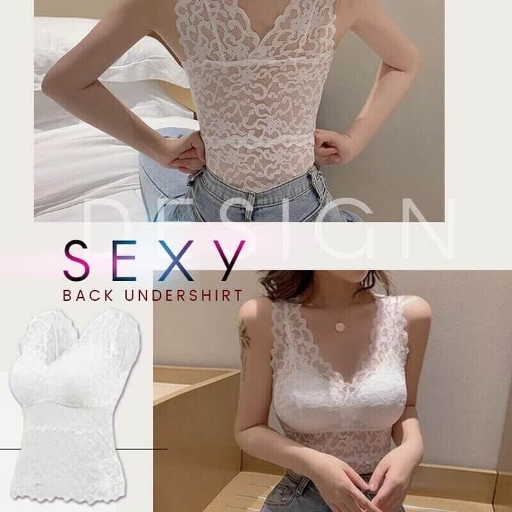 Lace Vest With Breast Pads