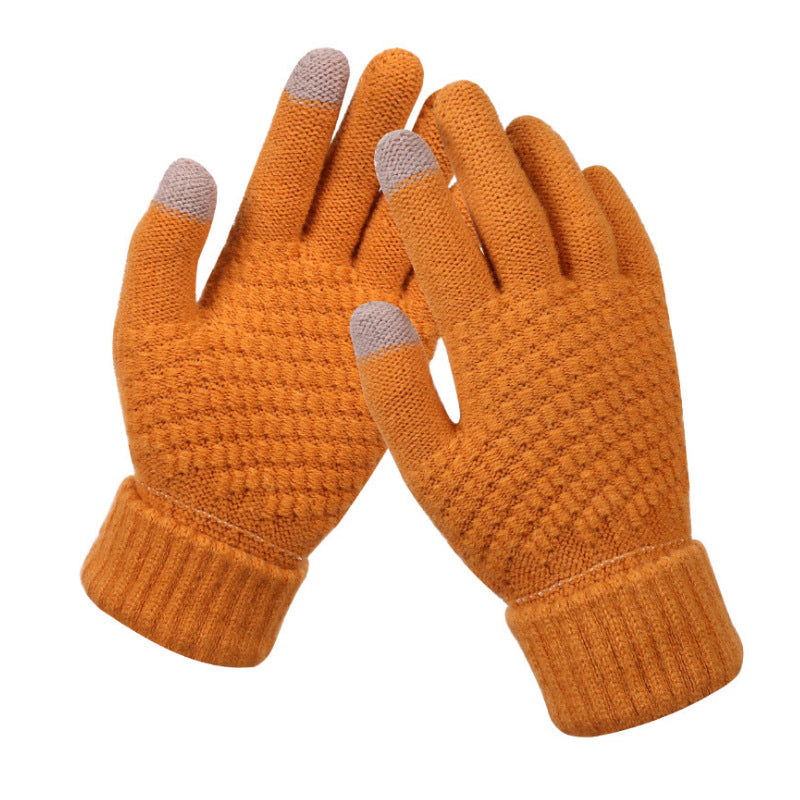 Jacquard Thick Touch Screen Gloves