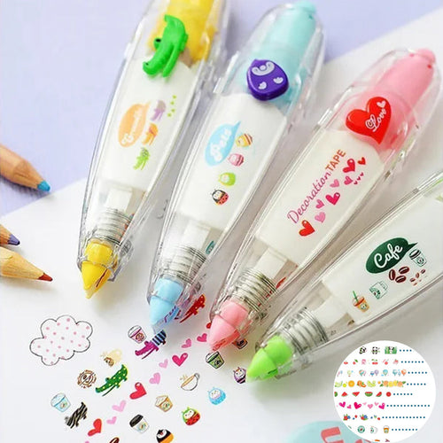 DIY Cute Animals Press Type Decorative Pen