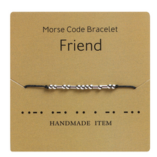 Load image into Gallery viewer, Morse Code Couple Bracelet