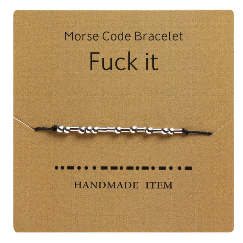 Morse Code Couple Bracelet