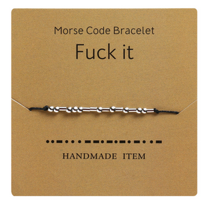 Morse Code Couple Bracelet