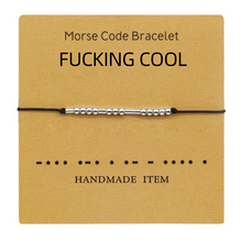 Load image into Gallery viewer, Morse Code Couple Bracelet