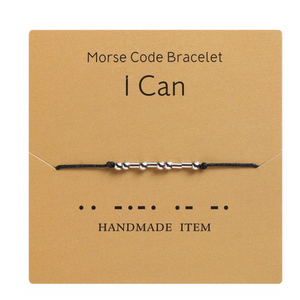 Morse Code Couple Bracelet