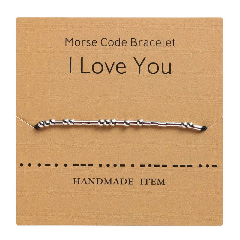 Morse Code Couple Bracelet