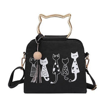 Load image into Gallery viewer, Crossbody Cat Pattern Handbag