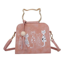 Load image into Gallery viewer, Crossbody Cat Pattern Handbag