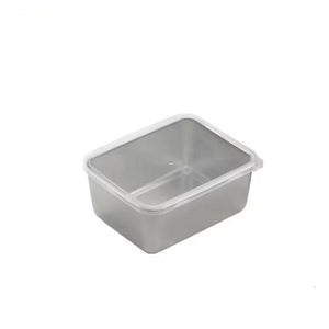 Stainless Steel Square Plate (With Lid)